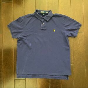 Polo by Ralph Lauren Custom Fit Shirt Mens XL Blue Short Sleeve Polo